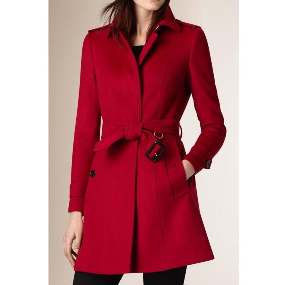 ISO Burberry Fellingfield Pleated Back Coat
